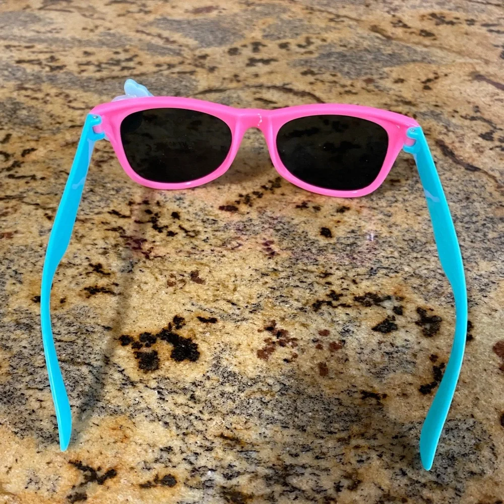 Girls candy pink and seafoam green sunglasses